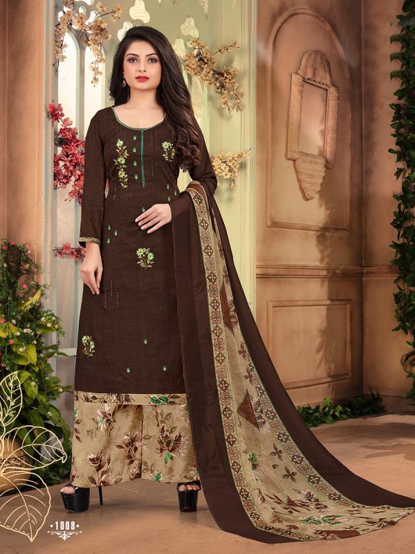 Patiyala Queen 1 Pure Cambric Cotton Unstich Suit Wholeseller